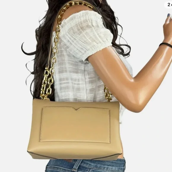 MK Michael Kors Cece Medium Lady
Shoulder Bag Crossbody 
Handbag Satchel Camel - Picture 10 of 17